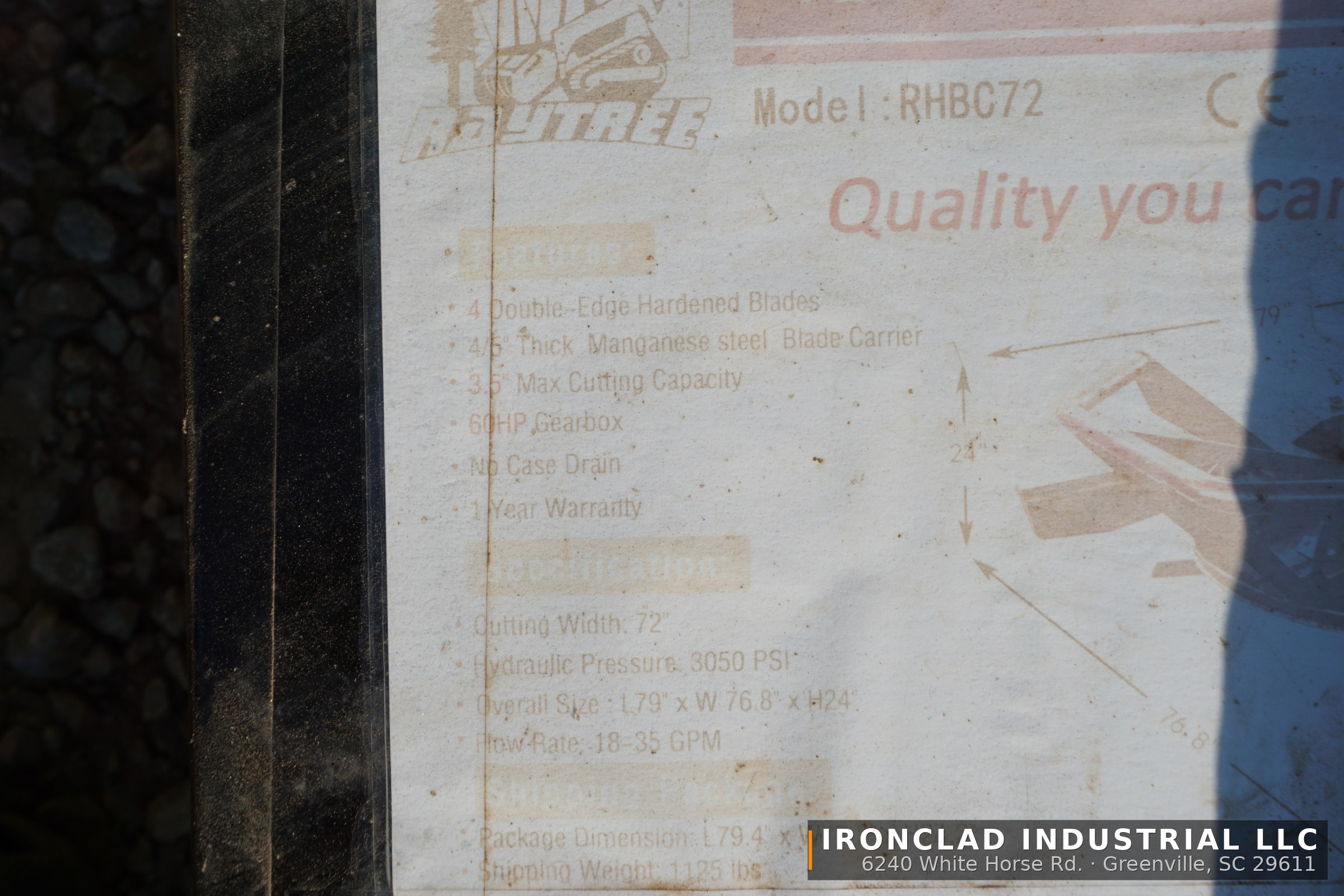 2026 RAYTREE RHBC-72 — SKID STEER SEVERE DUTY 4 BLADE 72" DISC BRUSH CUTTER SKID STEER — photo 8