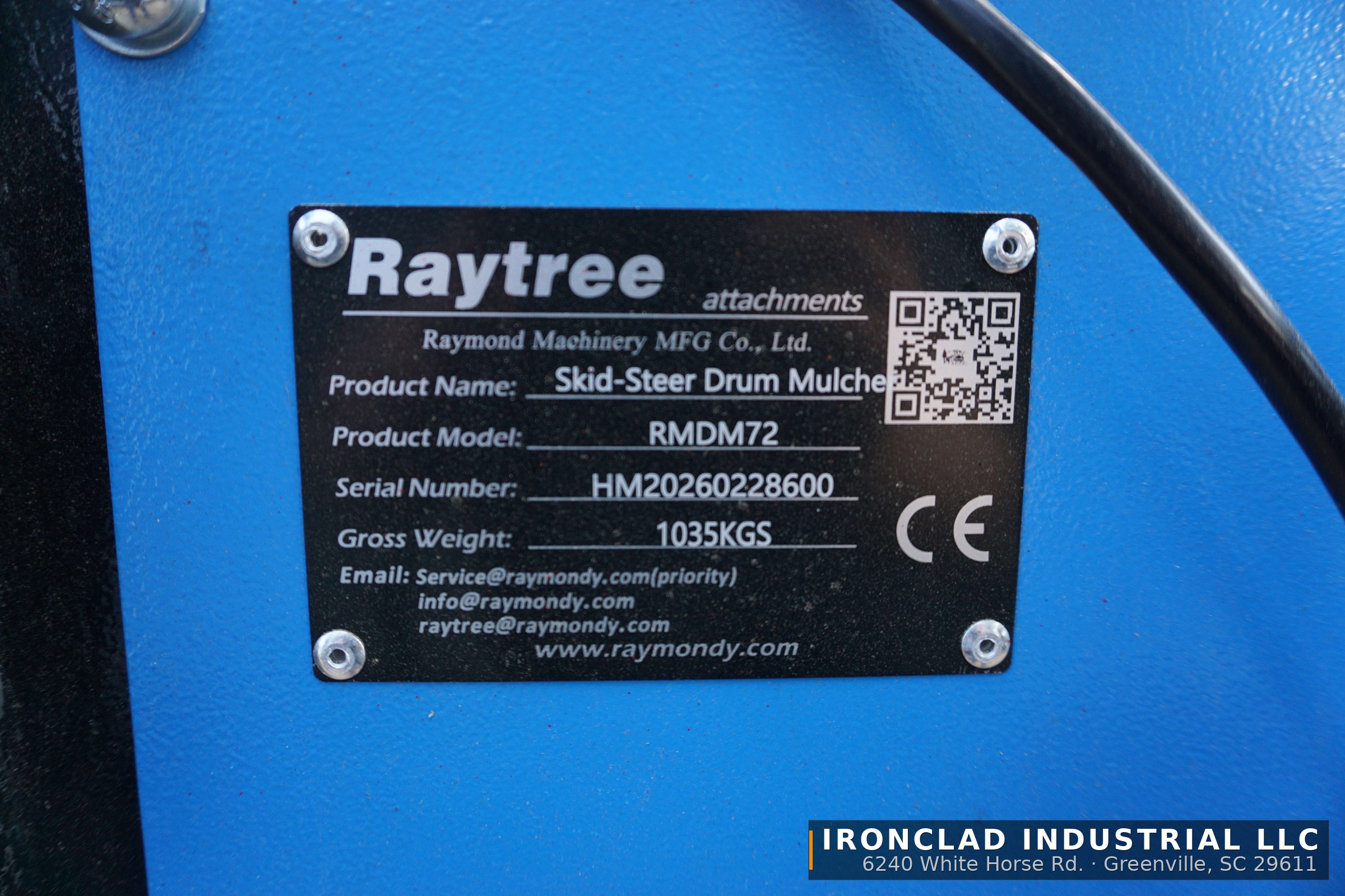 2026 Raytree RMDM72 — Raytree 72" Heavy Duty high-flow drum mulcher — photo 7