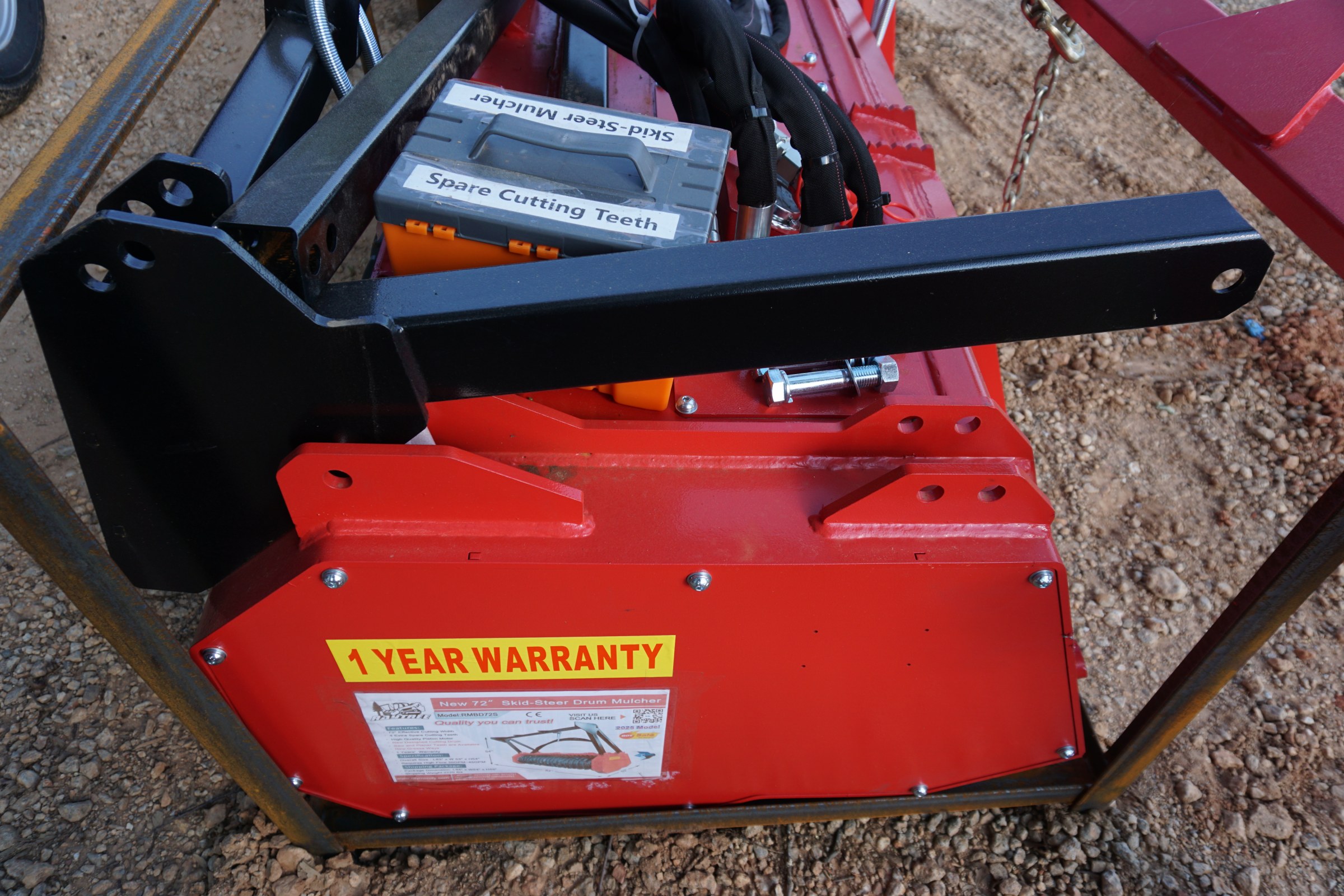 Raytree 72" High-Flow Skid Steer Drum Mulcher